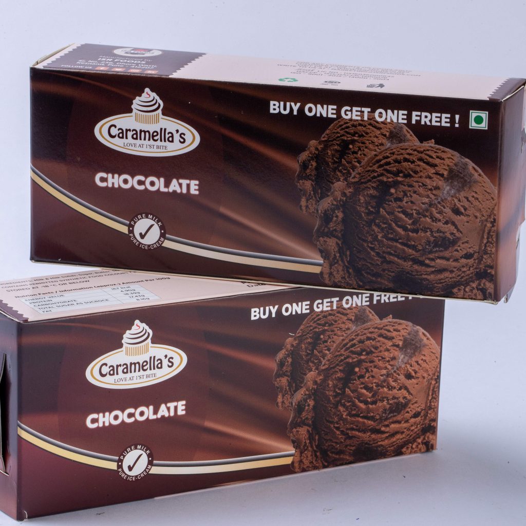 Chocolate Ice Cream – Family Pack – 750ml. - Caramella's