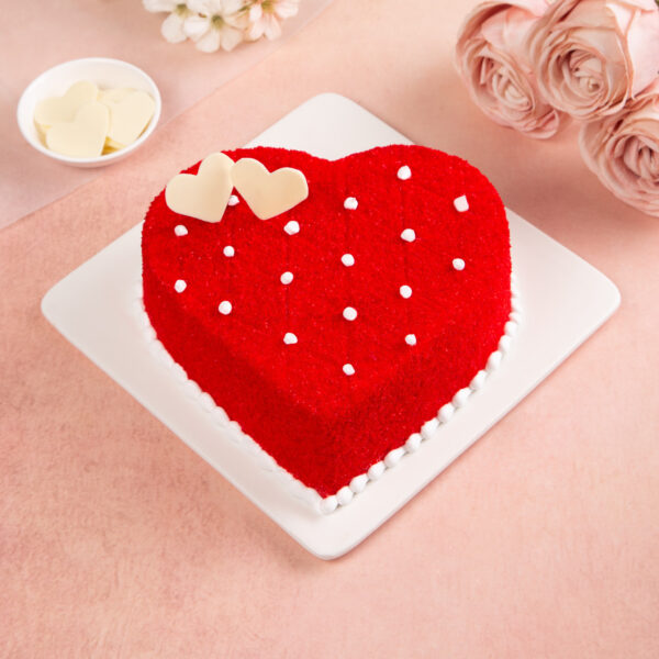 Red Heart cake